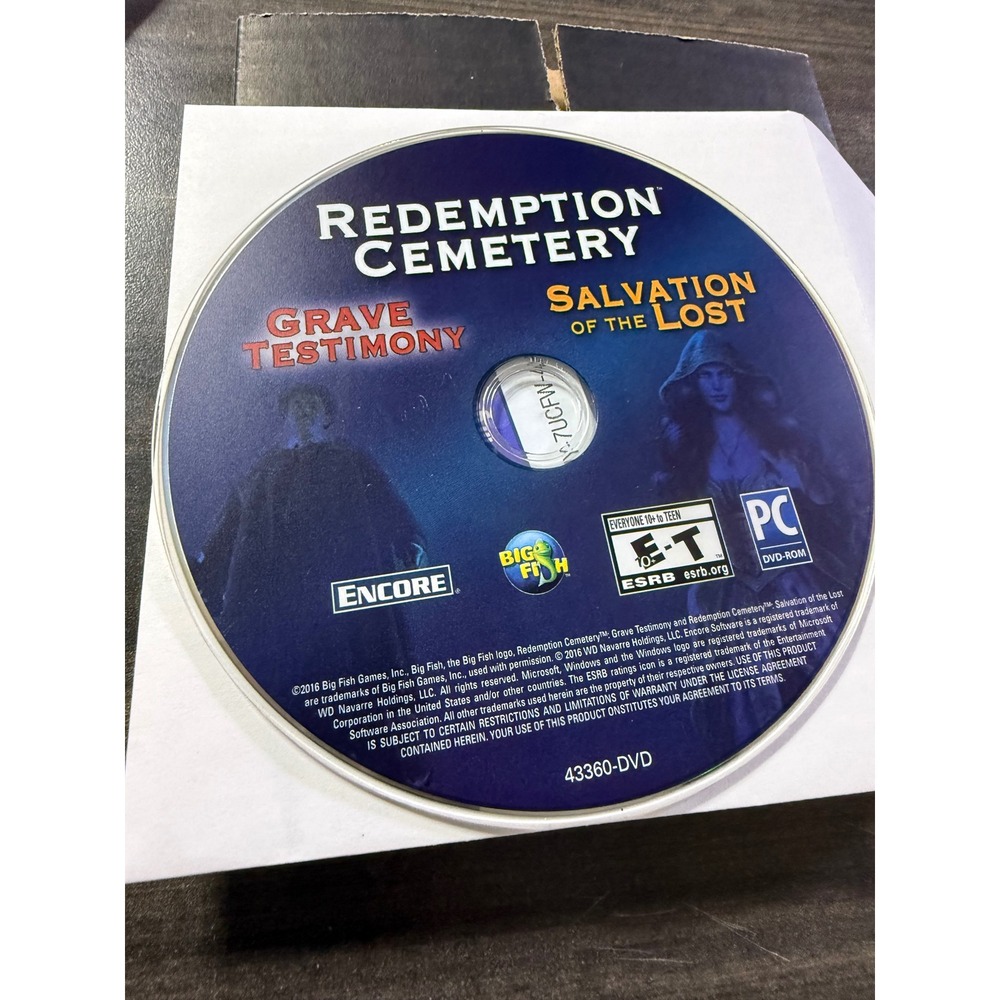 Redemption Cemetery Grave Testimony Salvation of the Lost PC DVD 2-Game Pack